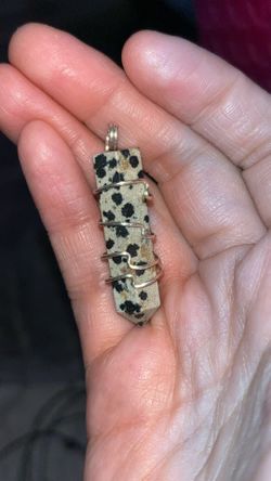 Crystal Necklace (Dalmatian Jasper)