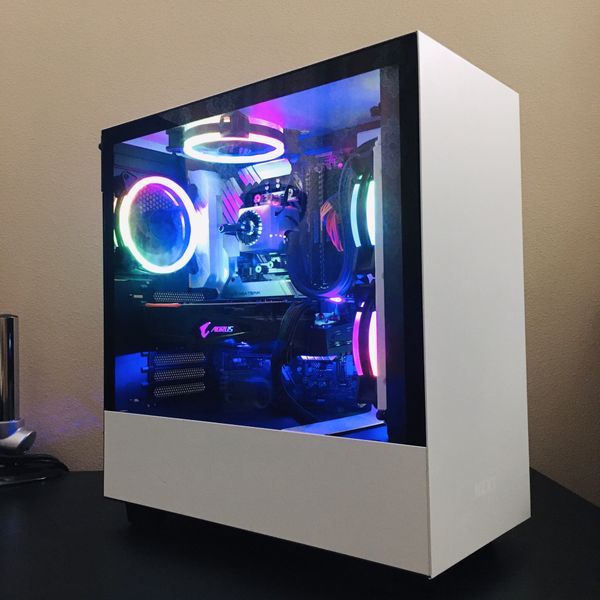 1440p White RGB Gaming & Streaming PC - RTX 2080 + Ryzen 3600 for Sale ...