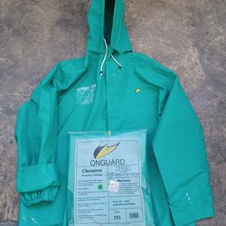 Onguard rain and chemtex protective. $25