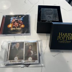 Harry Potter Paperweight, CD, & Collectable Cards
