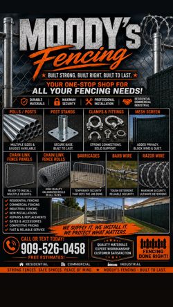 Chain link fence