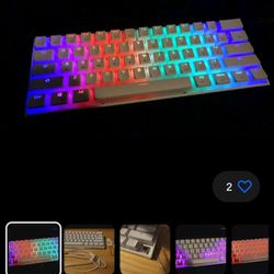 Ractous RTK61P 60% Mechanical Gaming Keyboard (Authentic Gateron Red Switches) Cleaned