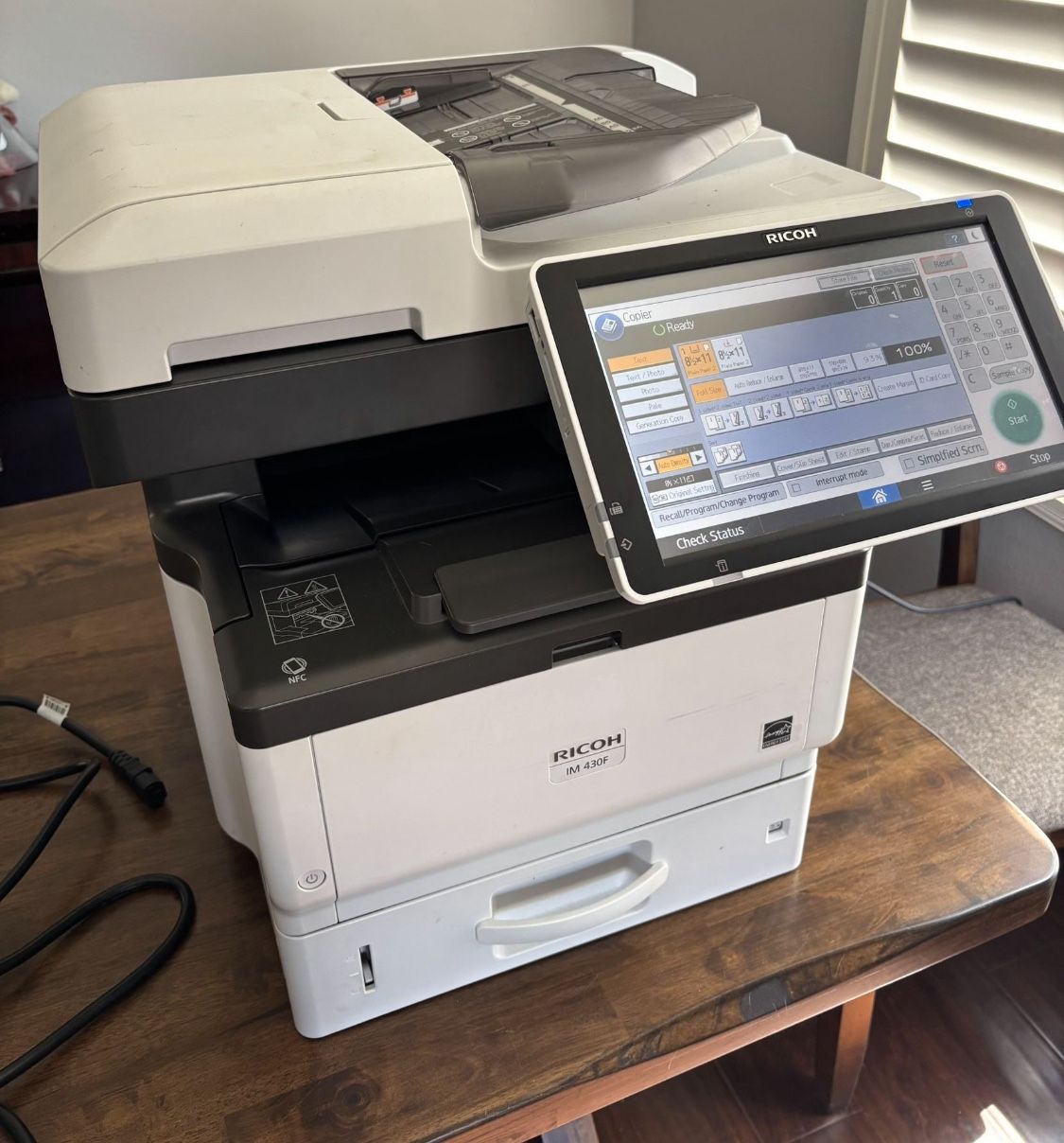 Ricoh IM430f Copier Printer Scanner Fax like new