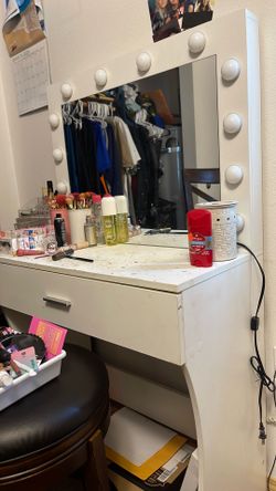 Vanity with lights