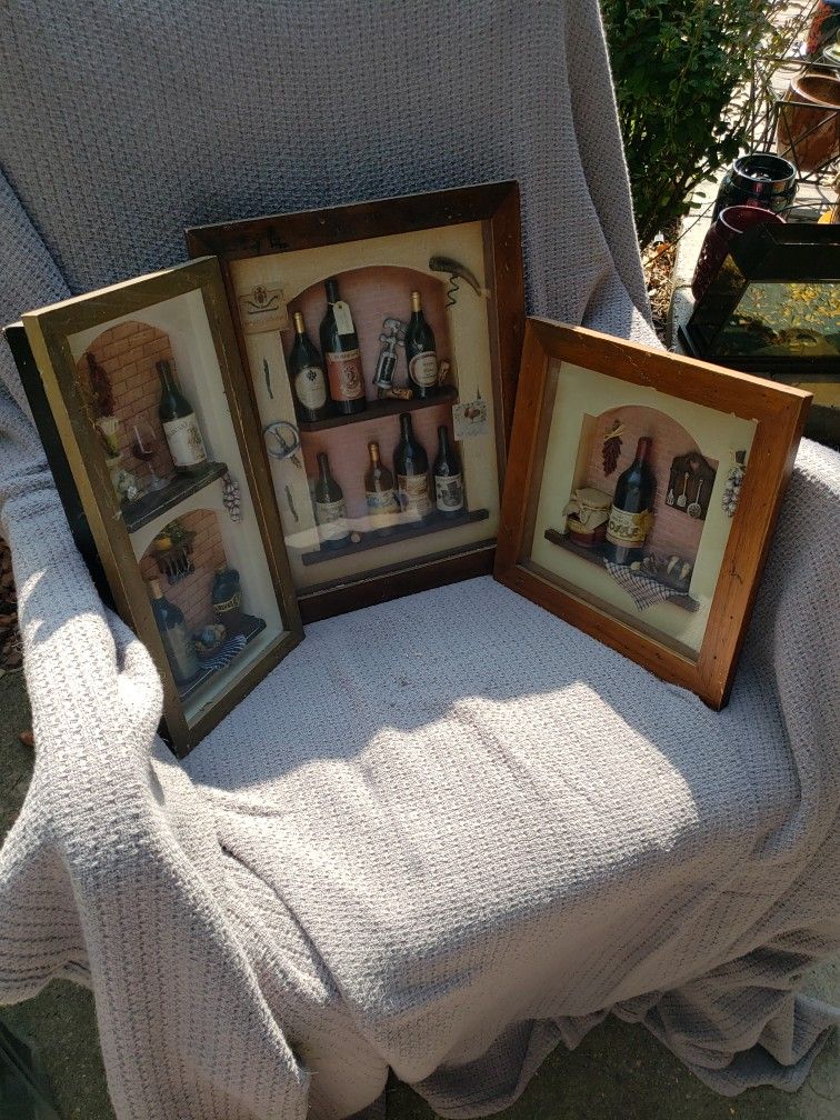 Very Unique Mini Wine Bottle Wall Set