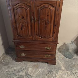 Armoire Dresser And Mirror Two Nightstands