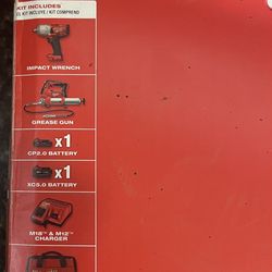 Impact Wrench 1400 Torque Grease Gun 