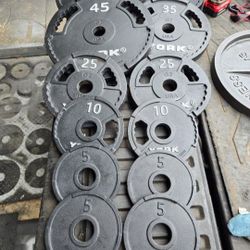 Weight York Olympic Plates 