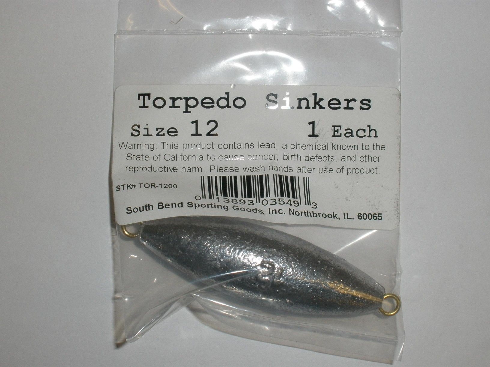Torpedo Fishing Sinkers