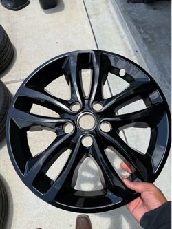 Brand New Chevy Malibu Gloss Black Wheel Skins (Set of 4)