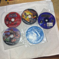 Video Gamez Ps2, Wii,ps1 Loose Games 