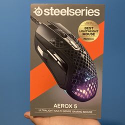 SteelSeries Aerox 5 Gaming Mouse – Ultra Lightweight 66g – 9 Programmable Buttons 18000 CPI 