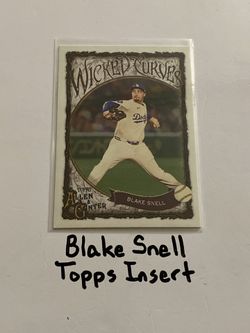 Blake Snell Los Angeles Dodgers All-Star Pitcher Topps Short Print Insert Card. 