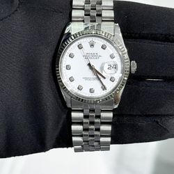 Authentic Rolex Datejust 36mm White Diamond Dial