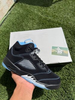 Jordan 5 Black University Blue
