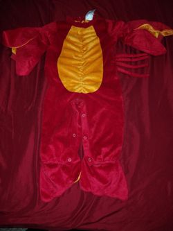 Red and Orange Dragon Baby Costume