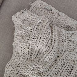 Pottery Barn Heavyweight Knit Blanket