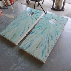 Epoxi Resin Corn Hole Costom Made Want One With Ur Costom Design