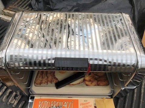 VINTAGE ROTO-BROIL 400 ROTISSERIE BROILER GRILL 1960’s