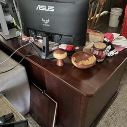 Large Wooden Office Desk L 68”  W 35”  H 31”