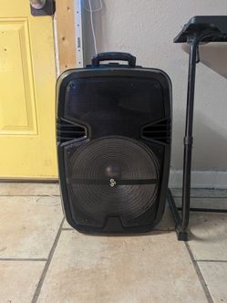 Endless Sound Large Portable Speaker Bluetooth Aux + LEDs Hardware Bass & Treble Control 🔥