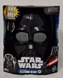 New Battery Operated Hasbro Star Wars Darth Vader Talking Mask Costume Halloween