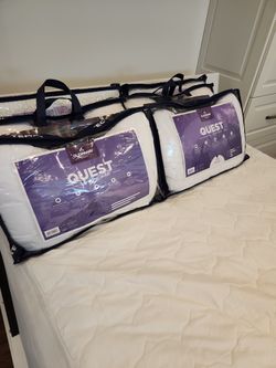 Memory Comfort Fiber Filled Pillows In Original Carry Case