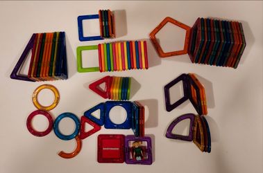 Magformers building tiles mixed shapes