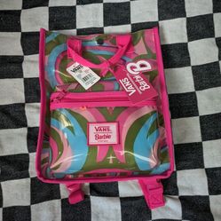 VANS  Barbie Mattel Backpack Womens Limited Edition NWT Pink Green  2023