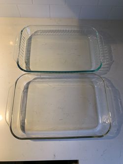 Pyrex 233 3qt Clear Glass Oblong Baking Casserole Dish