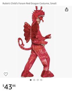 Red Dragon Costume, Small