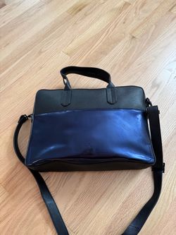 JR x URI Minkoff Black/dark blue briefcase