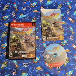 ATV 4 Offroad Fury Sony Playstation 2 PS2 Game Disc Case Artwork Manual Complete CIB 