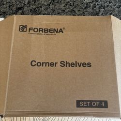 FORBENA CORNER SHELVES- SET OF 4!!