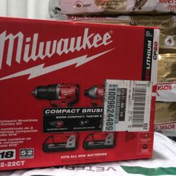 Milwaukee M 18 Compact Brushless 2 Tool Combo Kit
