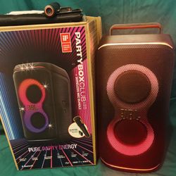 JBL Partybox Club Live 120 Portable Bluetooth Party Speaker w/ LED Lights, Wireless Microphone