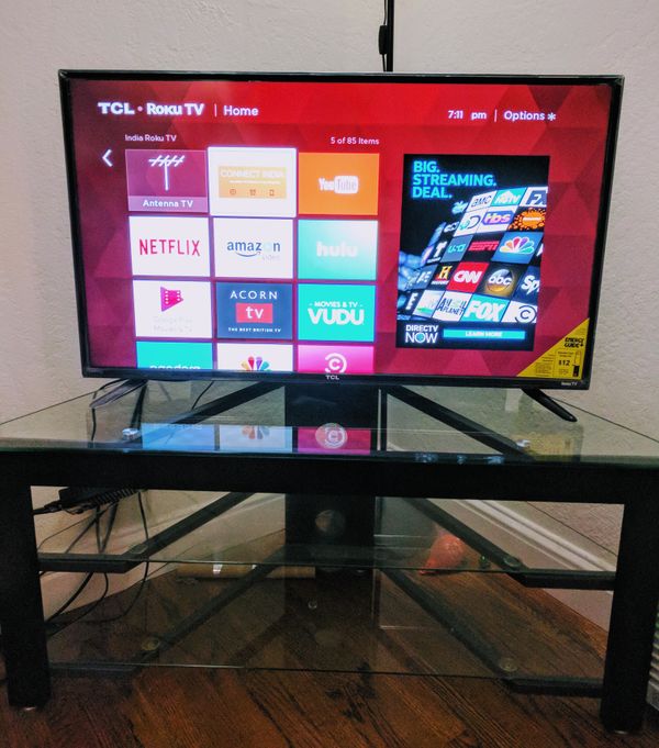 Tcl Roku Tv 40 Inch With Stand For In Sunnyvale Ca Offerup