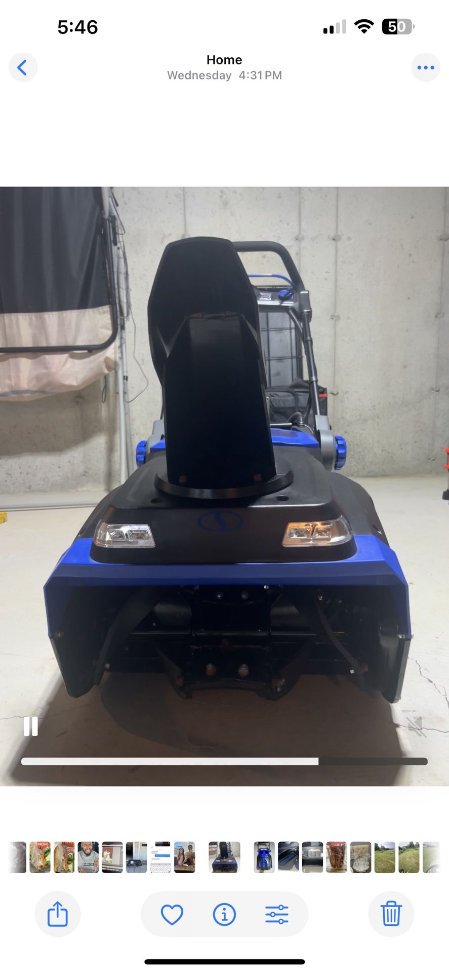 Snow Joe ION100V-21SB-CT 21-Inch 100V Cordless Snow Blower (Tool Only)
