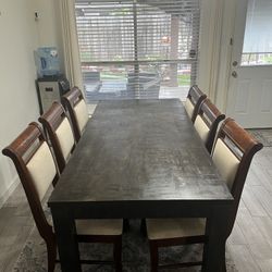 dining table and chairs