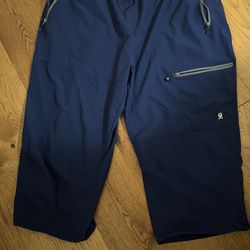 Navy blue athletic shorts