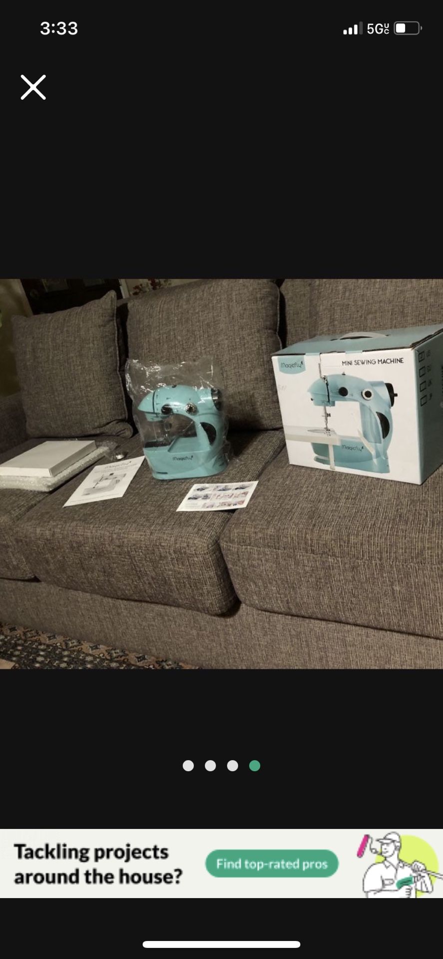 Brand New MagicFly Mini Sewing Machine Tested Works Perfectly when you come ill fully test it for you