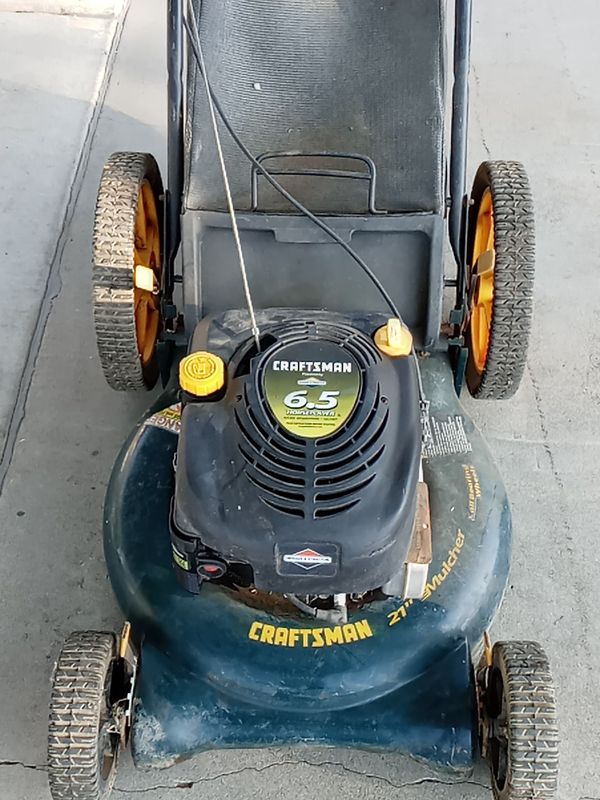 Craftsman lawn mower 6.5 horsepower it turn on but it turn off 25 for
