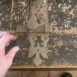 1800s Door Slide Latch Crazy Art Design 