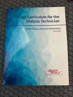 Core Curriculum for the Dialysis Technician