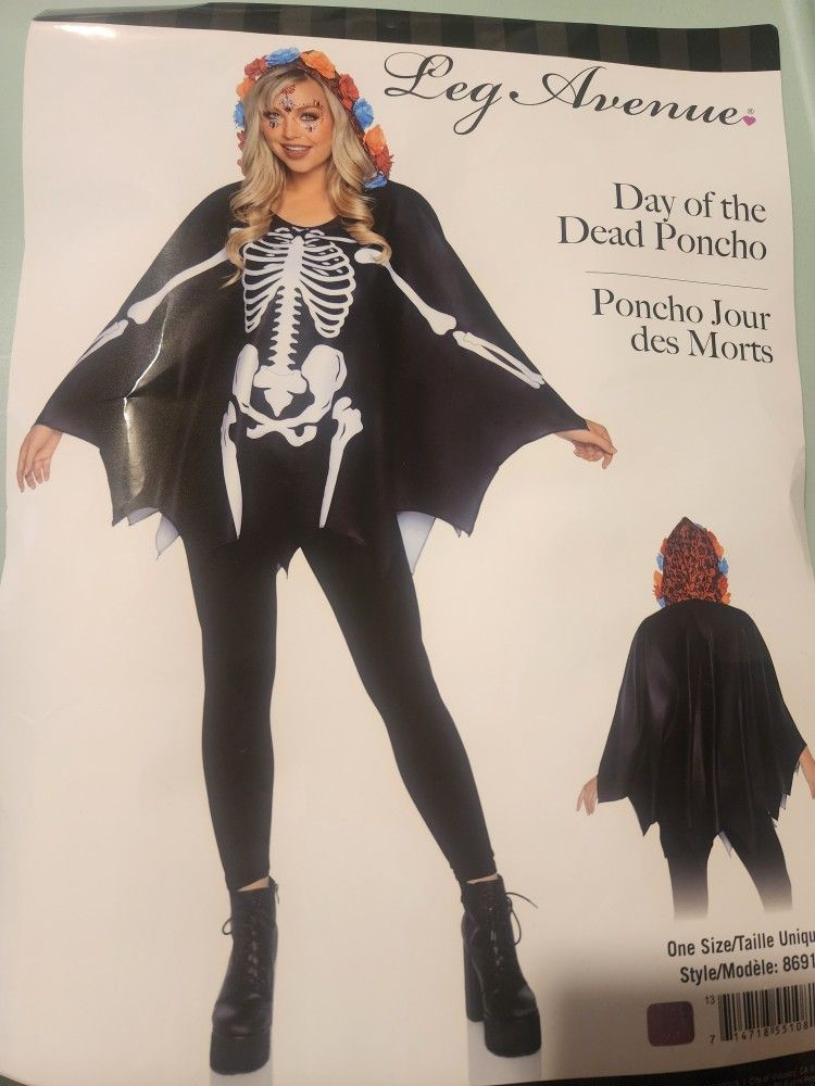 Skeleton poncho
