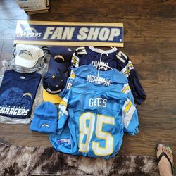 SAN DIEGO CHARGERS COLLECTION  9 PCS.  $200.00  FIRM!