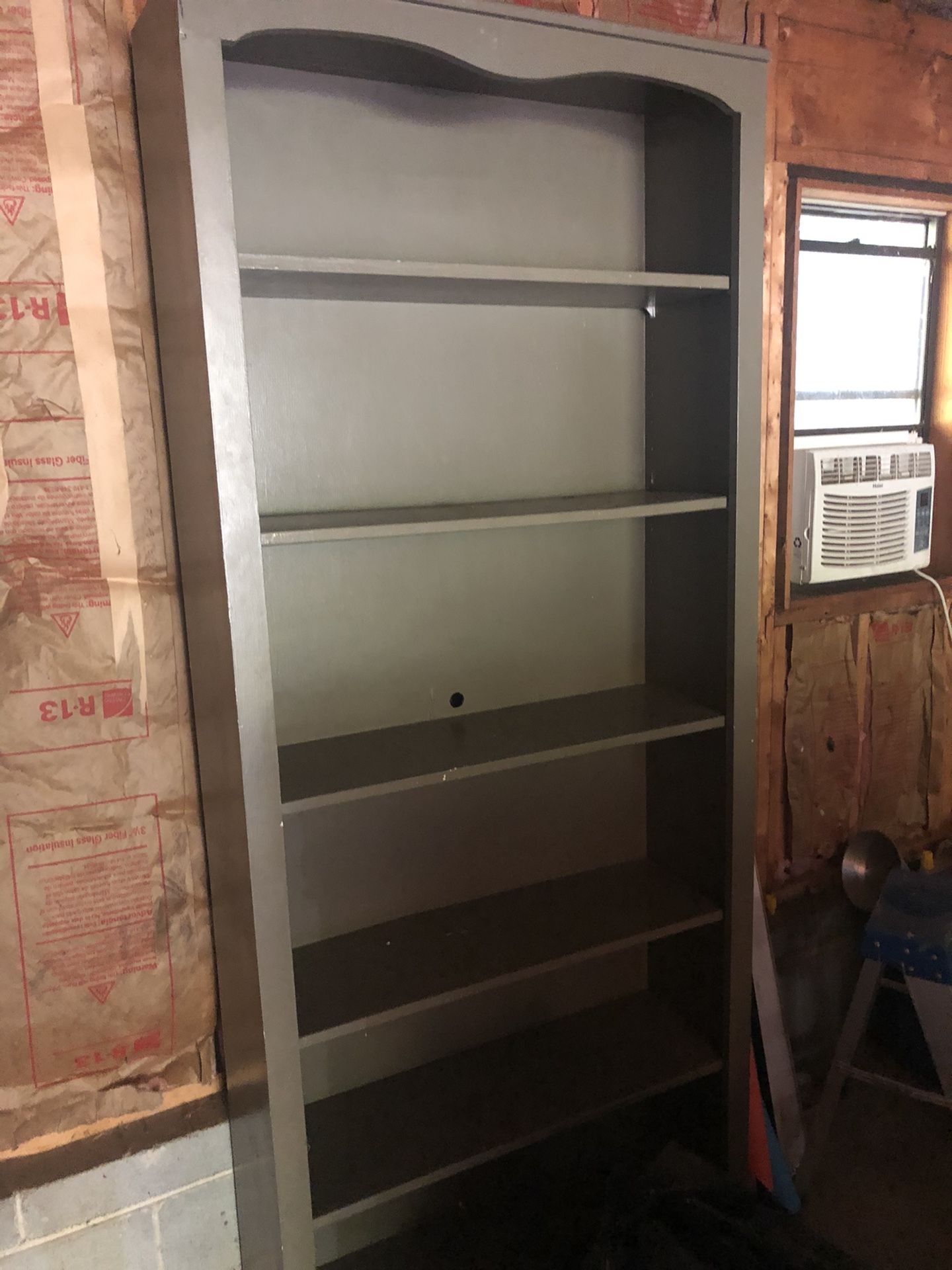 7ft by 3ft gray shelving unit