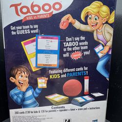 Taboo Kids vs. Parents Family Board Game 