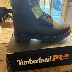 New Black Timberland PRO Direct Attach 6 Waterproof Insulated Steel-Toe Work Boots