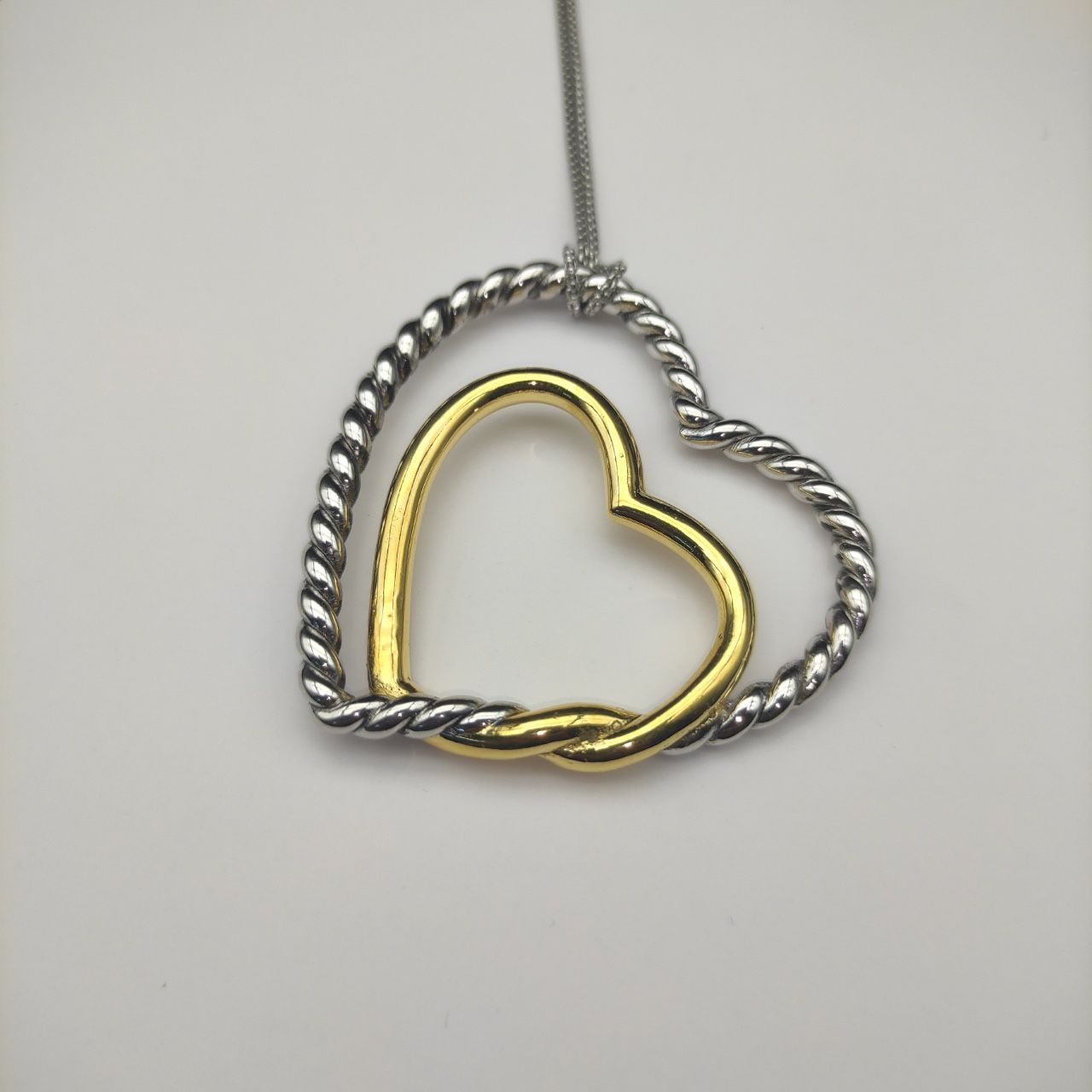 David Yurman 38mm Double Heart Color Necklace with 90cm Chain